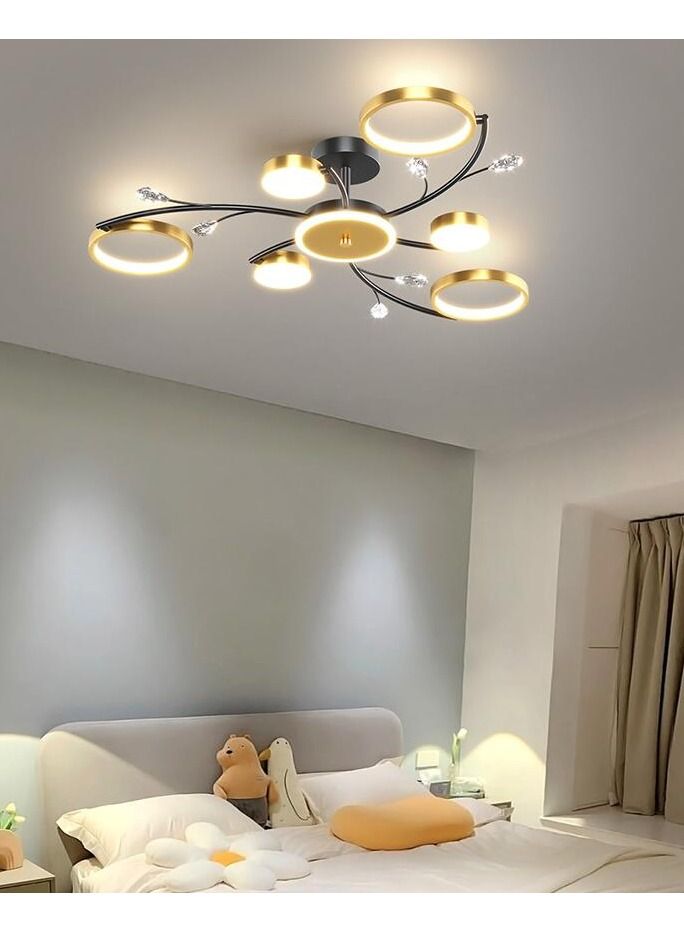 6 Head Modern Gold Ceiling Chandelier Living Room Bedroom Lustres Dining Room Ceiling Lamp Light  - Image 1