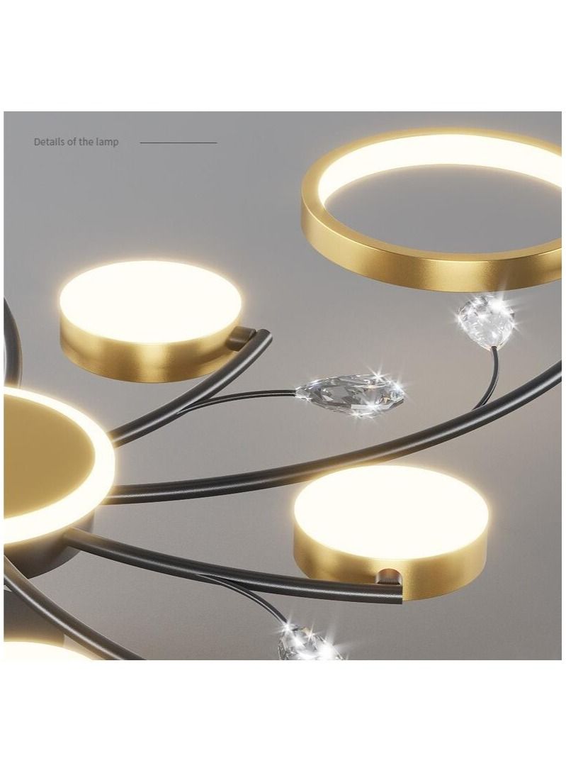 6 Head Modern Gold Ceiling Chandelier Living Room Bedroom Lustres Dining Room Ceiling Lamp Light  - Image 3