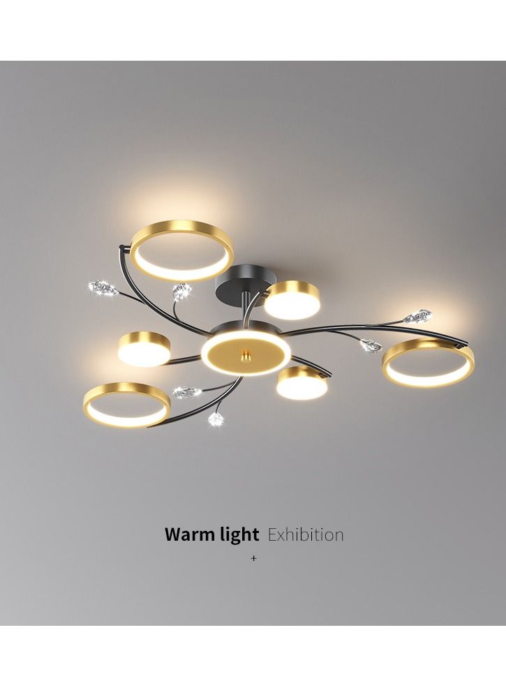 6 Head Modern Gold Ceiling Chandelier Living Room Bedroom Lustres Dining Room Ceiling Lamp Light  - Image 5