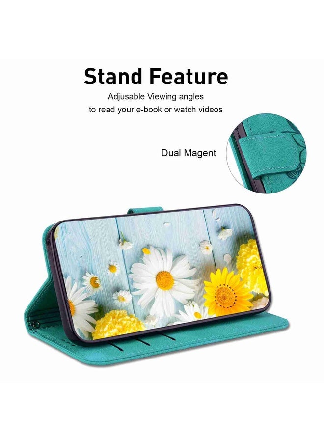 HuHa For Tecno Pova Neo 3 Lily Embossed Leather Phone Case(Green)  - Image 5