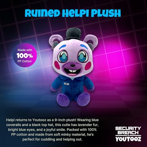 Youtooz FNAF Ruined Helpi 9 Plush Collectible Ruined Helpi Plushie from Five Nights at Freddys FNAF Plush Collection - Image 5