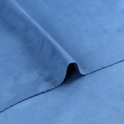 4Bang Upholstery Suede Fabric Soft & Smooth Suede Cloth Double-Sided Suede Material Furniture and Car Upholstery for Sofa,Chairs,Pillows,Vehicle Door Panel, Roof (36inchx60inch, Dark Blue) - Image 1