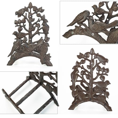 Sungmor Heavy Duty Cast Iron Hose Holder,Garden & Yard Decorative Birds Wall Mounted Hose Butler,Water Pipe Holds,Rack,Hanger,Antique Wall Decorations - Image 4