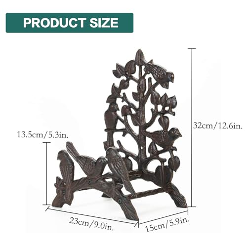 Sungmor Heavy Duty Cast Iron Hose Holder,Garden & Yard Decorative Birds Wall Mounted Hose Butler,Water Pipe Holds,Rack,Hanger,Antique Wall Decorations - Image 5