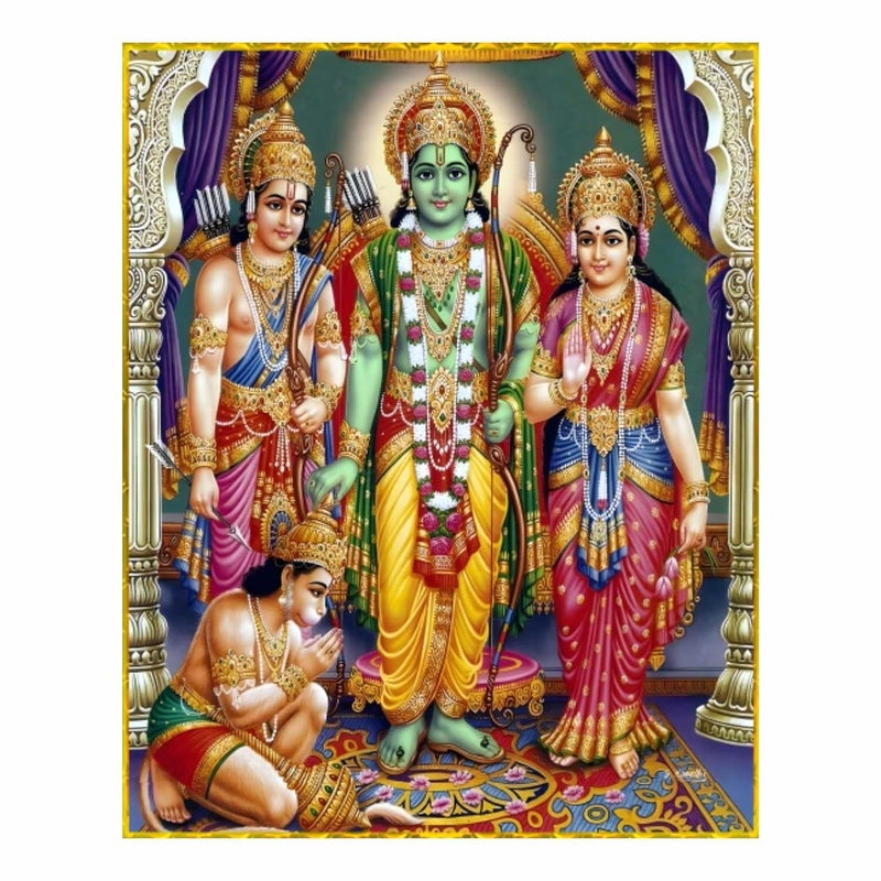GovardhanSons GovardhanSons ram sita lakshman hanuman poster Beautiful God Poster Indian God Posters Hindu God Posters Religious Posters Pooja Room Sport Kids Room Vinyl Posters 16 by 20 Inch