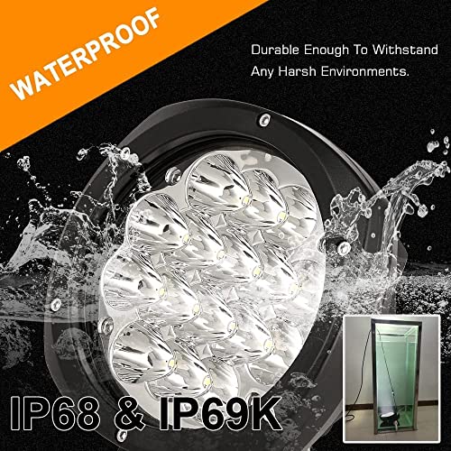 BIGLION.X 5Inch 160W Round Led Driving Lights Off Road Spot Lights Offroad Driving Light Bar 18800LM with Wiring Harness Waterproof IP69K 12V 24V for Pickup Trucks ATV UTV SUV - Image 4