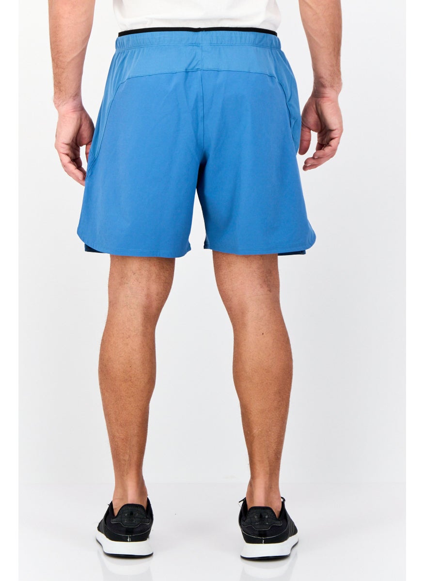 Reebok Men Sportswear Fit Training Shorts, Blue  - Image 3