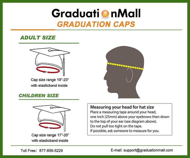 GraduationMall قبعة تخرج لمرحلة رياض الأطفال والحضانة من GraduationMall باللون الأزرق الداكن مع شريط تخرج 2025 اللامع - Image 5