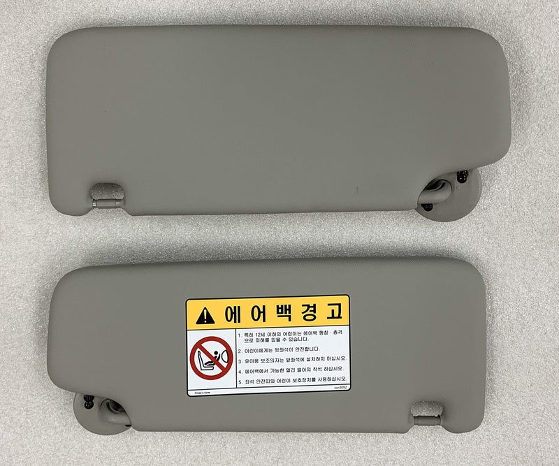 Chevrolet Interior Sun Visor Shade LH+RH 2P Gray for GM Sonic 2012+ OEM Parts - Image 2