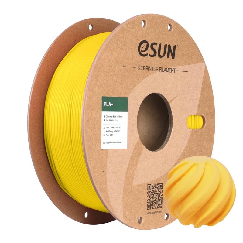 eSUN PLA Filament 175mm 3D Printer Filament PLA Plus Dimensional Accuracy 003mm 1KG Spool 22 LBS 3D Printing Filament for 3D Printers Yellow - Image 2