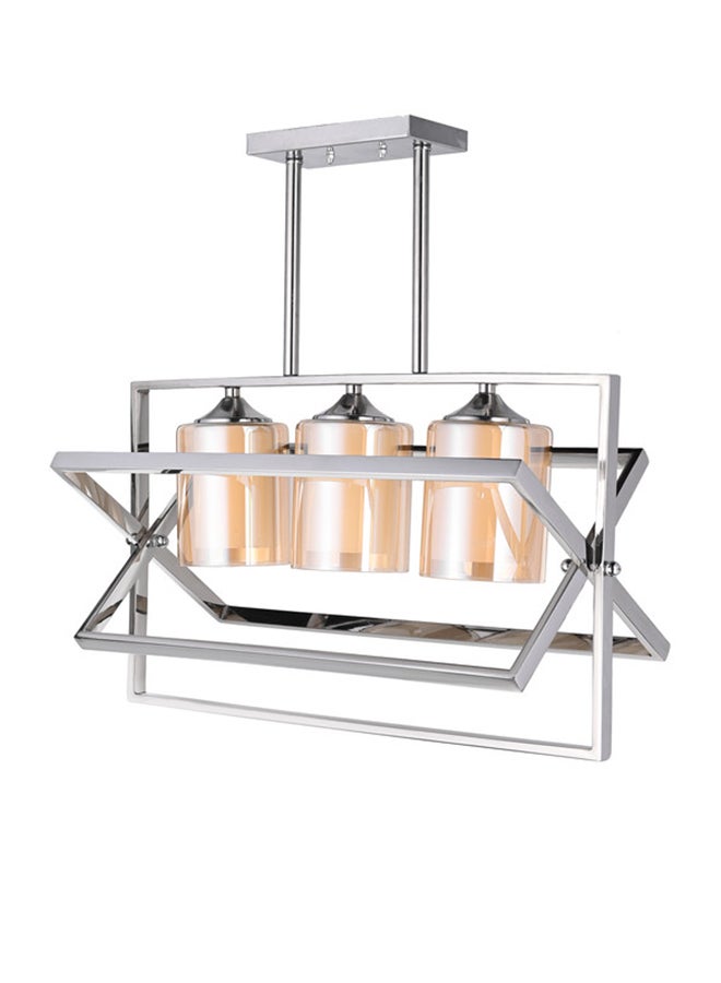 El Rawda Lighting Eimilia Stainless Chandelier | Modern Chandelier | Material: Stainless Steel | Color: Chrome | Size: 58x60 cm