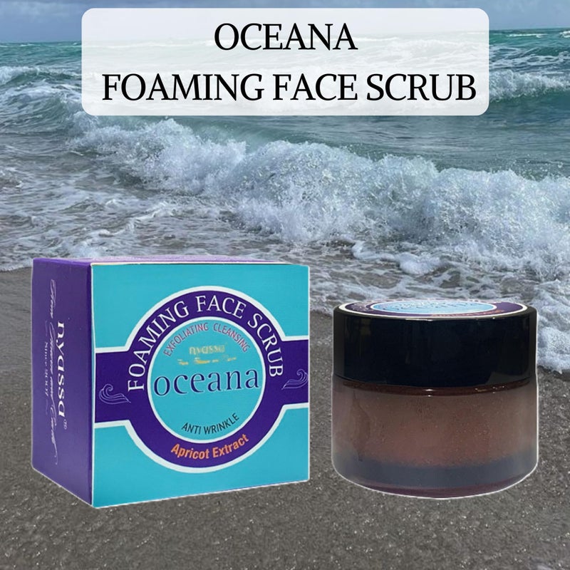 Nyassa Foaming Scrub - Exfoliating Cleansing Face and Body Scrub with Apricot Extract and Beads | 35gm - Image 2