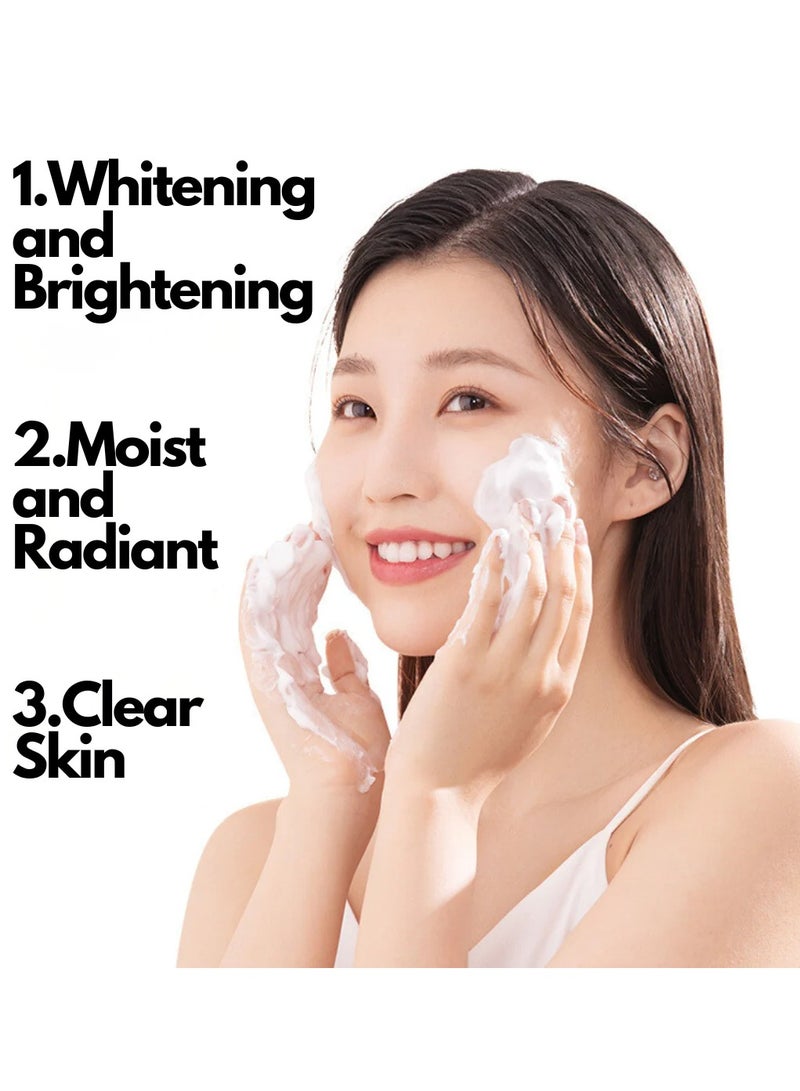 KANGYUAN منظف الوجه لتحسين البقع المبيضة، منظف الوجه العميق لتبييض الوجه من Cuishifan، منظف رغوي للوجه، سعة كبيرة - Image 4