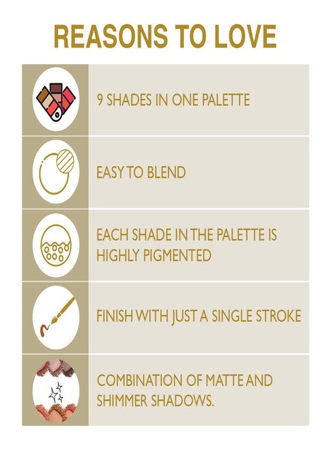 Insight Professional Eyeshadow Pallete,15gm (1-Brown) - Image 2