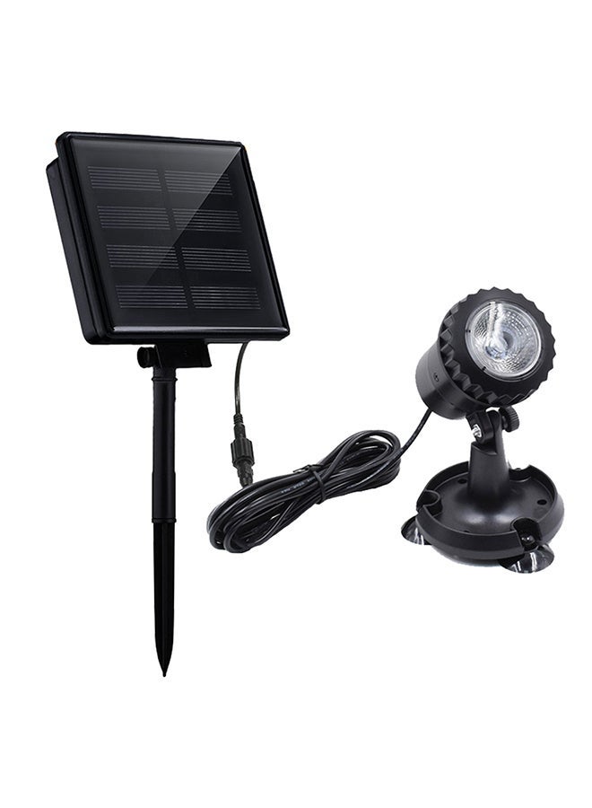 NIBEMINENT LED Landscape Spotlight With Solar Power Panel Black/Clear - Image 1
