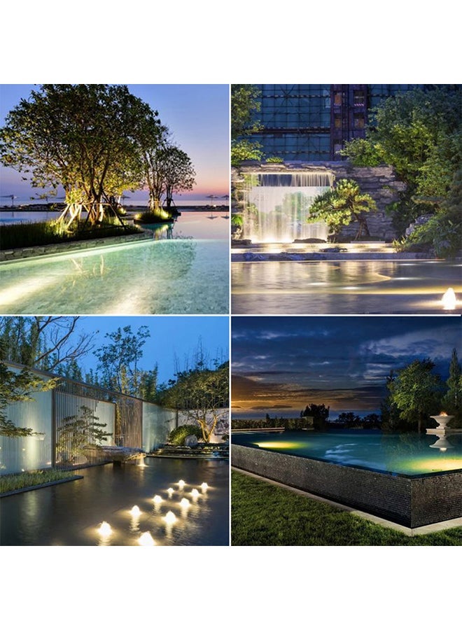 NIBEMINENT LED Landscape Spotlight With Solar Power Panel Black/Clear - Image 2