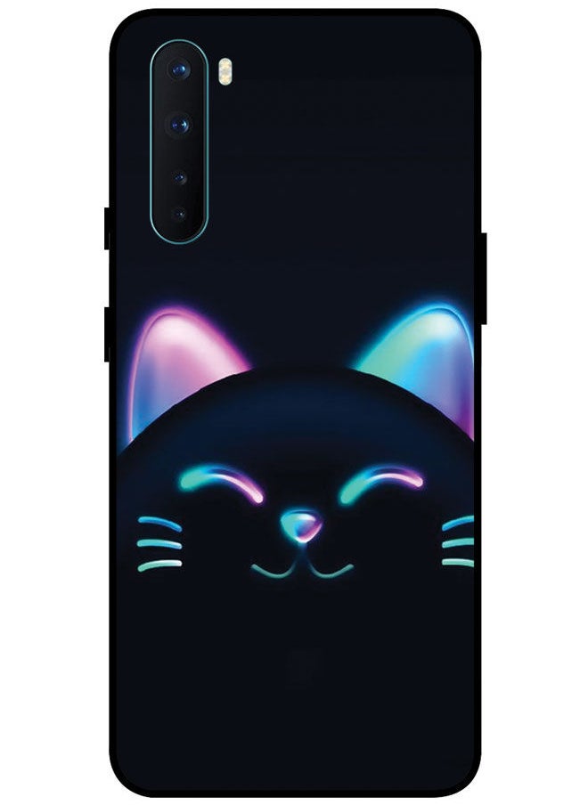EYE CATCH - Protective Case Cover For OnePlus Nord Smart Series Printed Protective Case Cover for OnePlus Nord Cat Face - Image 1