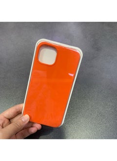 For Iphone16 Liquid Silicone Phone Case For Iphone 16Pro Max/16Pro Full Covering Drop-Resistant Protective Case-Color:orange Red [with Logo]]-Applicable Model:For Iphone16pro [sealed Packaging]
