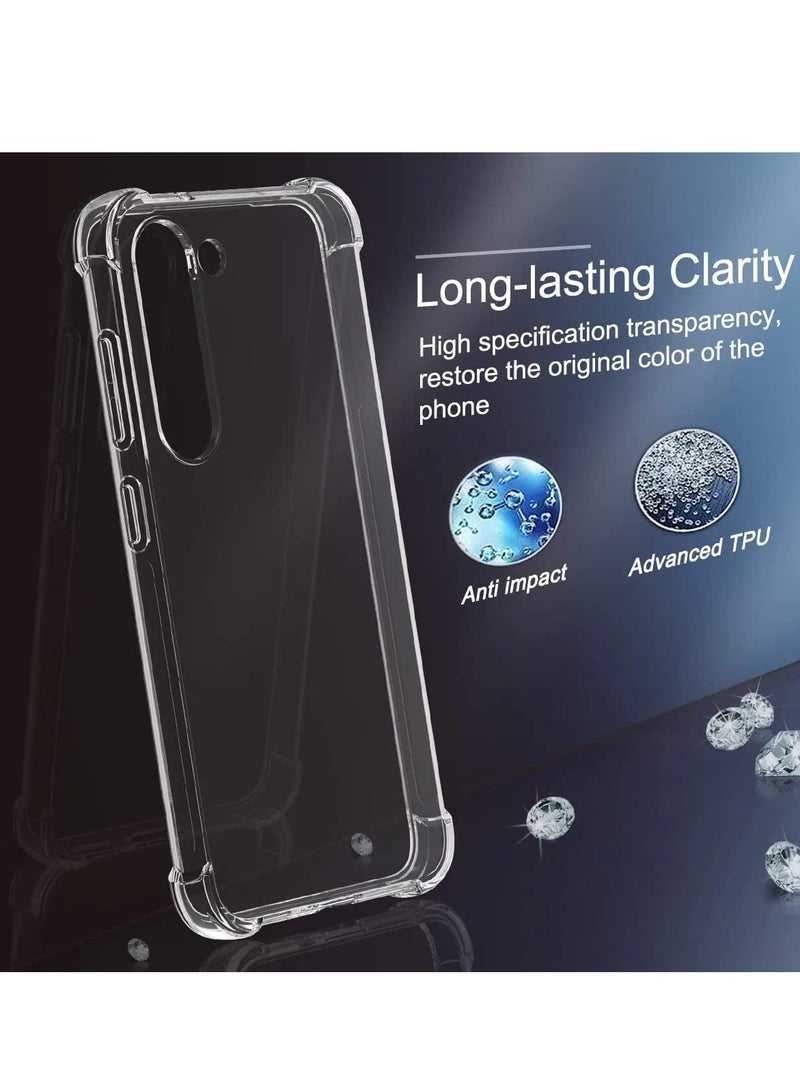 Samsung Galaxy S23 Plus Case Cover Clear Back Air Cushion Soft Silicone Shockproof Anti-Scratch Protective Bumper Shell Corner for Samsung Galaxy S23 Plus 5G - Image 3