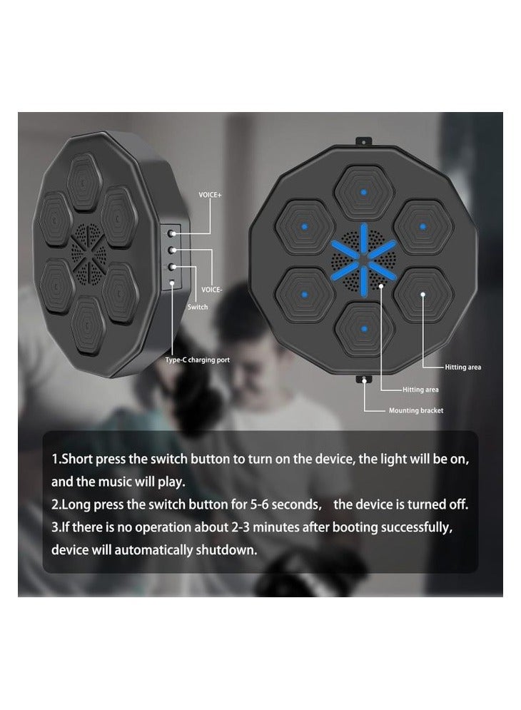 Generic Smart Music Boxing Machine with 9 LED Training Modes, Can Play Music and Connect to Bluetooth for Home Exercise - Image 4