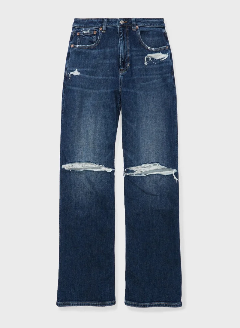 امريكان ايجل High Waist Ripped Jeans