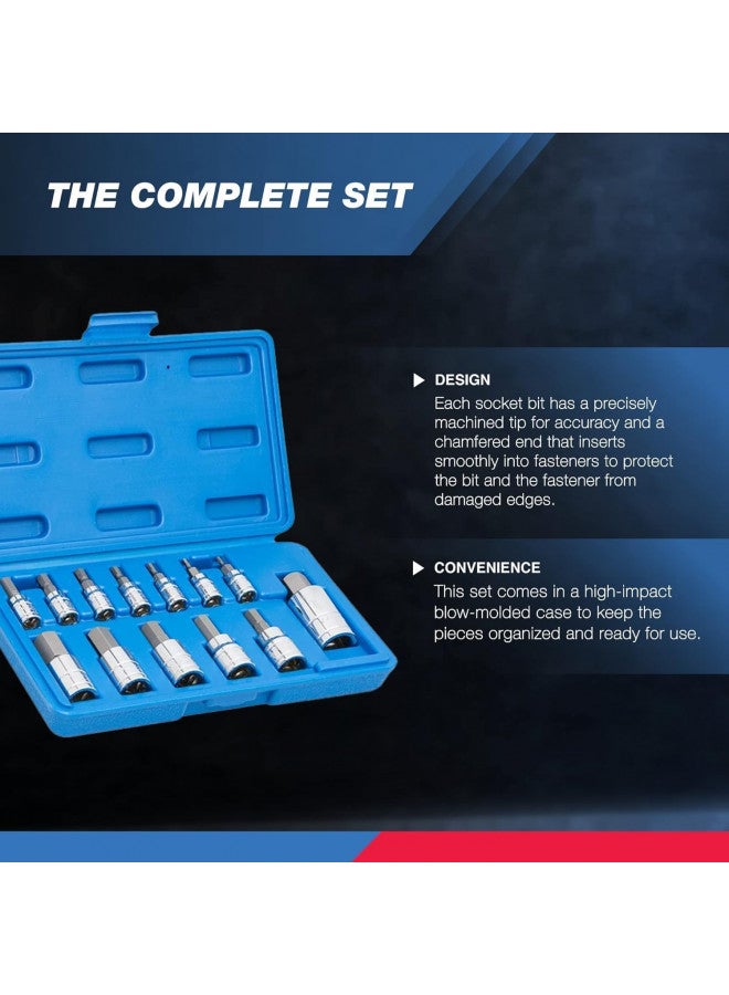 Neiko Neiko 10075A SAE Hex Bit Socket Set | 13-Piece Set | S2 Steel  - Image 3