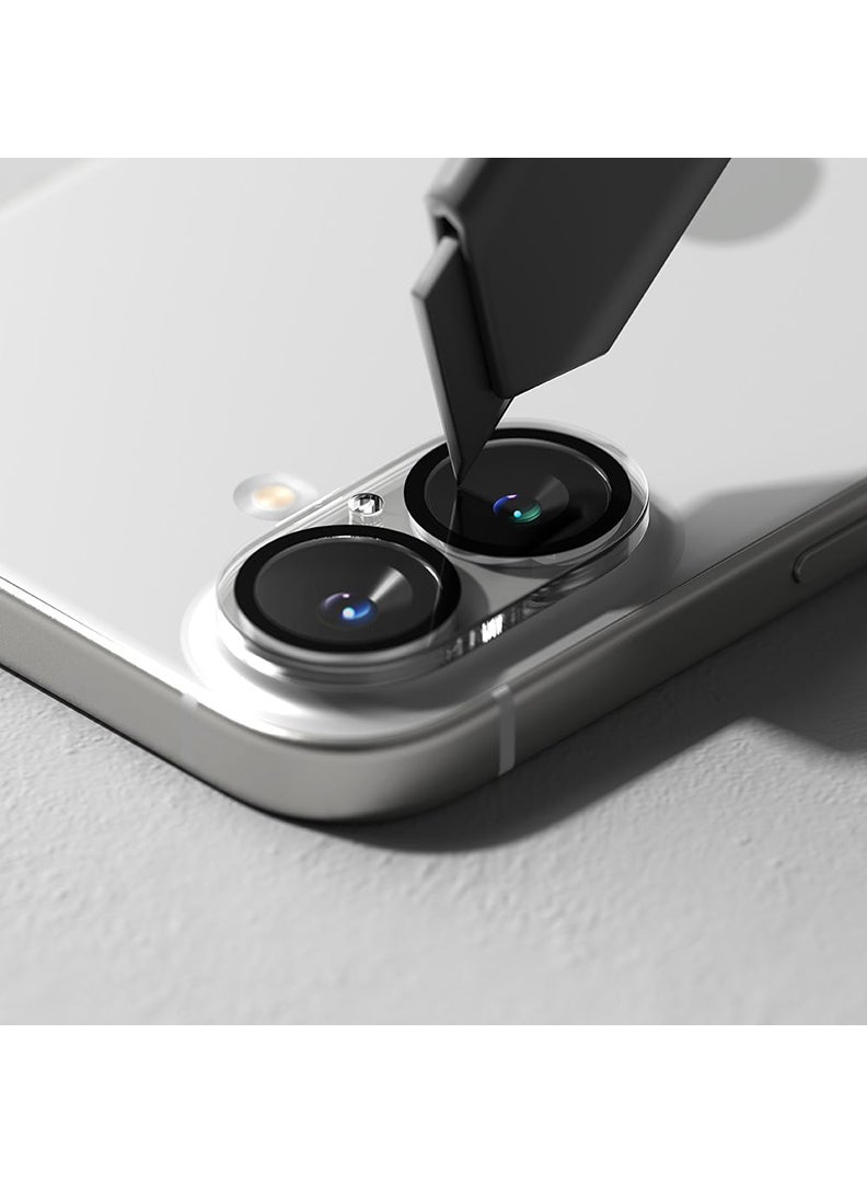 Theodor Camera Lens Protector for iPhone 16 6.1-Inch and iPhone 16 Plus 6.7-Inch, 9H Tempered Glass, Anti-Scratch, Case Friendly, Does Not Affect Night Shots, HD Clear - Image 3