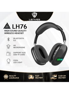 Lenyes LENYES LH76 RGB LED Headset Wireless Bluetooth 5.0 hifi stereo heavy bass  - Image 1