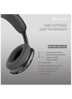 Lenyes LENYES LH76 RGB LED Headset Wireless Bluetooth 5.0 hifi stereo heavy bass  - Image 2