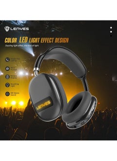 Lenyes LENYES LH76 RGB LED Headset Wireless Bluetooth 5.0 hifi stereo heavy bass  - Image 3