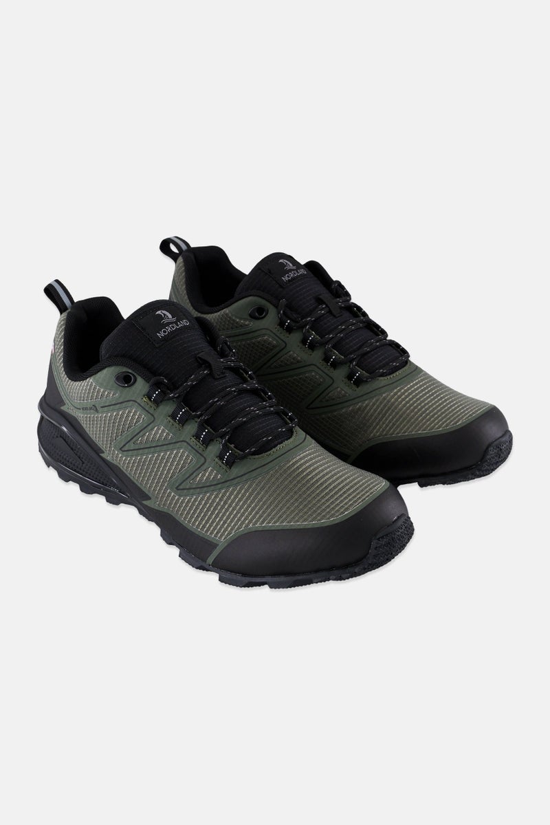 Nordland أحذية مشي للرجال مزودة بأربطة، خضراء - Image 1