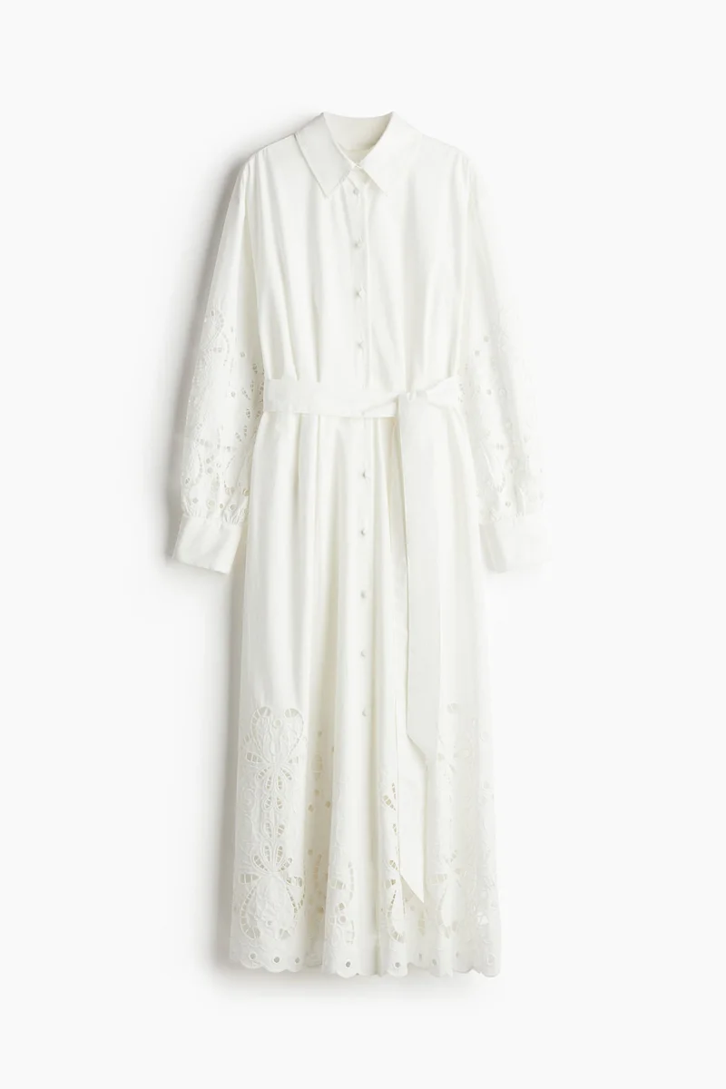 H&M Broderie anglaise shirt dress