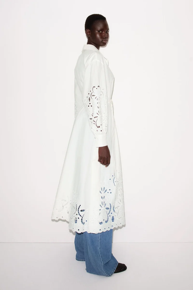 H&M Broderie anglaise shirt dress