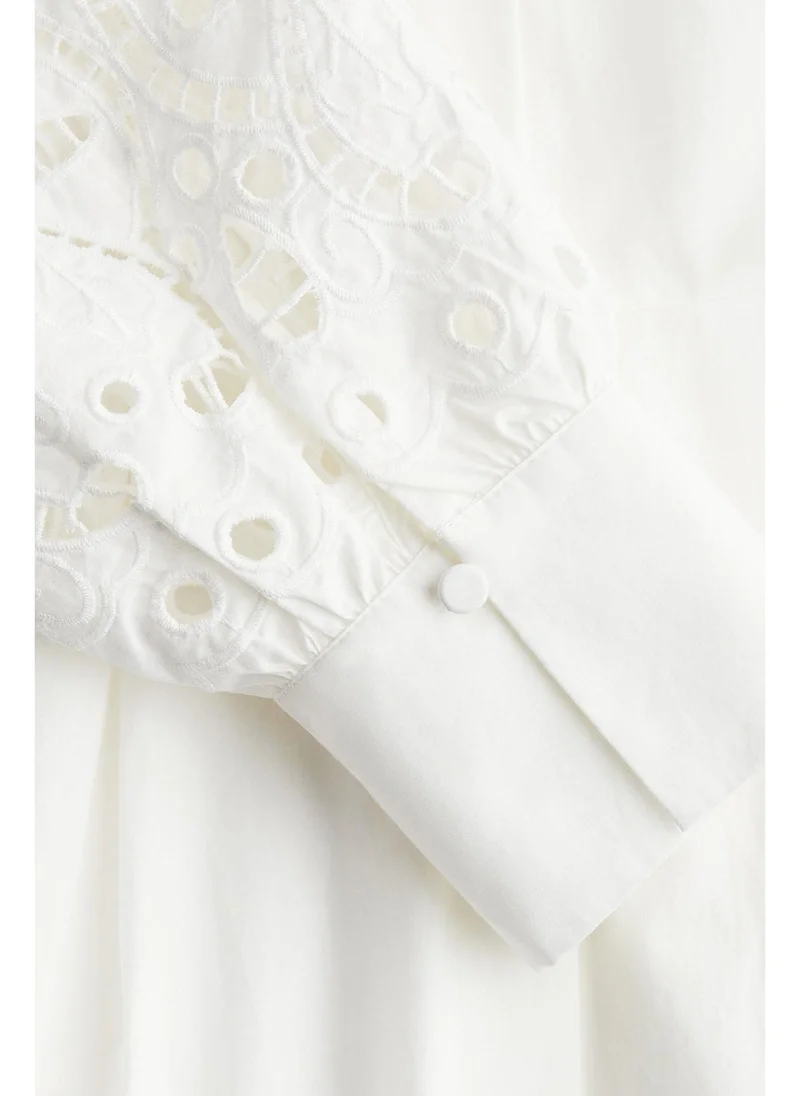 H&M Broderie anglaise shirt dress