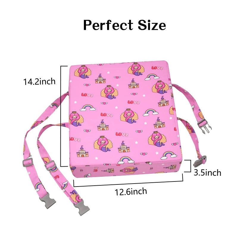 SMZCTYI Toddler Booster Seat for Dining Table, Portable Kids Booster with Adjustable Safety Buckles, Non-Slip Bottom, Travel Cushion - Image 5