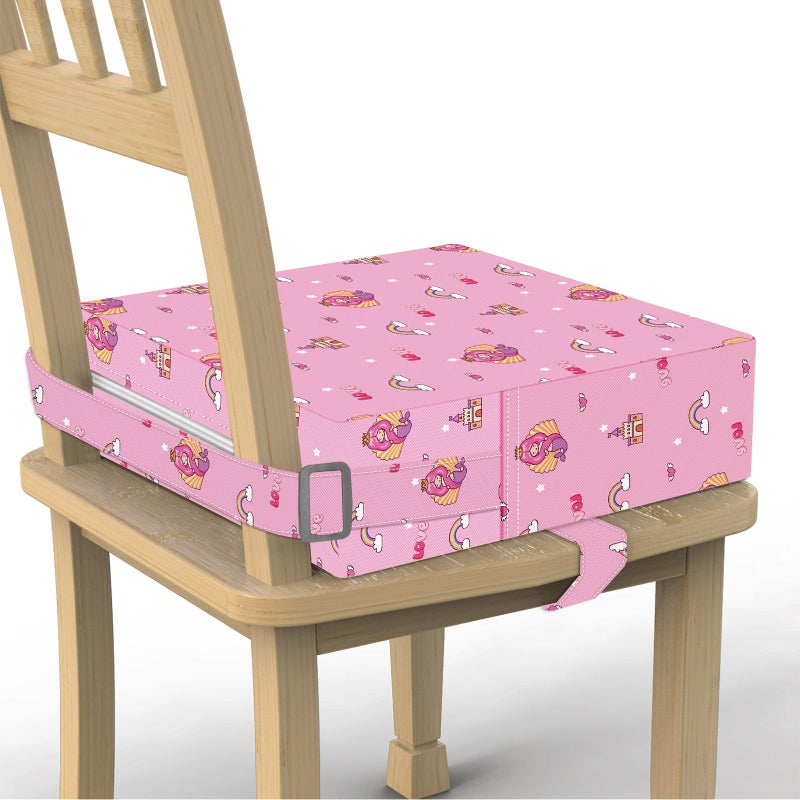 SMZCTYI Toddler Booster Seat for Dining Table, Portable Kids Booster with Adjustable Safety Buckles, Non-Slip Bottom, Travel Cushion - Image 1