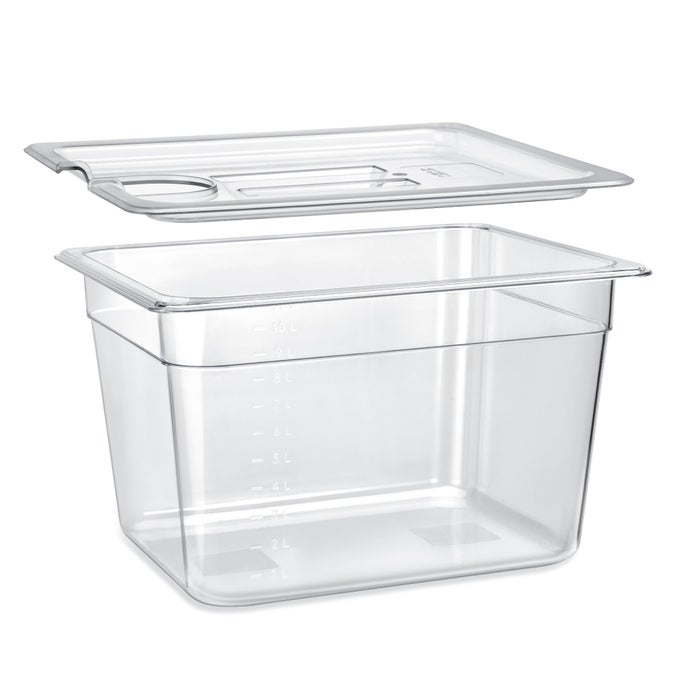 SOUS VIDE CONTAINER 12 QUART WITH LIDBPA FREE COMPLETE ACCESSORIES FOR ANOVA AND MOST SOUS VIDE COOKERSANOVA CONTAINER KIT