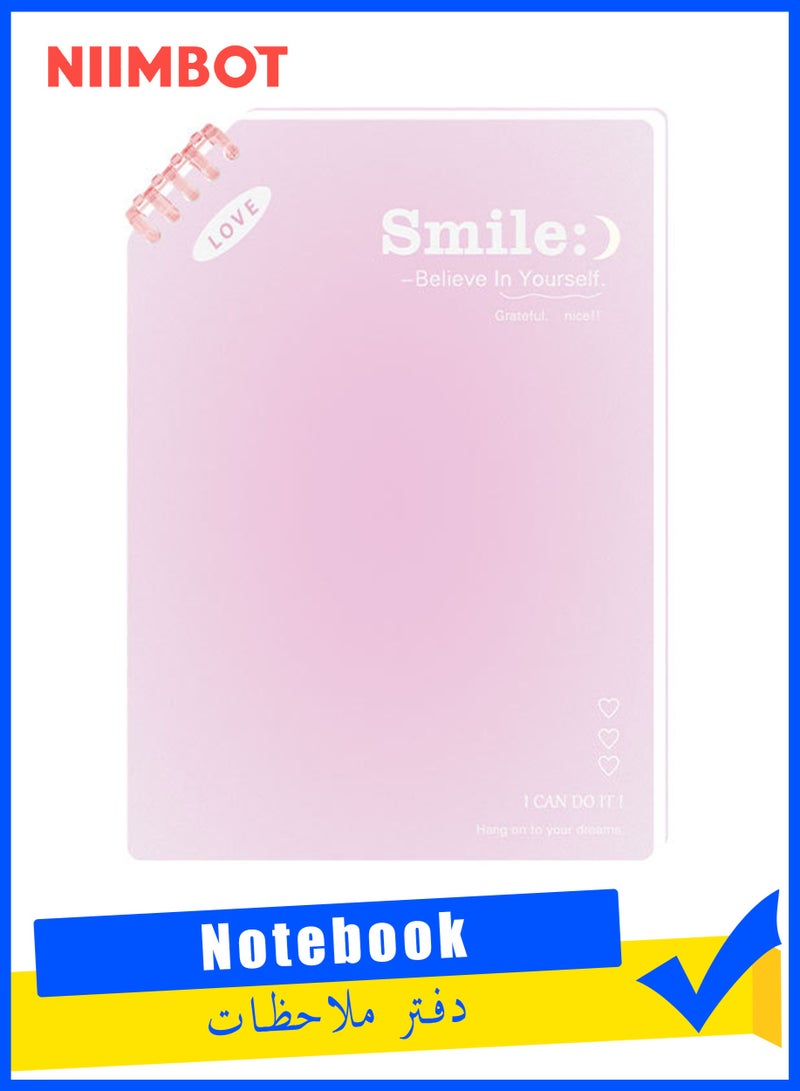 نيمبوت دفاتر حلزونية B5، غلاف بلاستيكي مقاوم للماء، دفاتر يوميات للكتابة، 9.8 × 6.9 بوصة، 60 ورقة/120 صفحة، دفتر ملاحظات واسع مسطر، دفاتر حلزونية مسطرة، مجموعة كبيرة للدراسة والعمل، لوازم العودة إلى المدرسة - Image 1