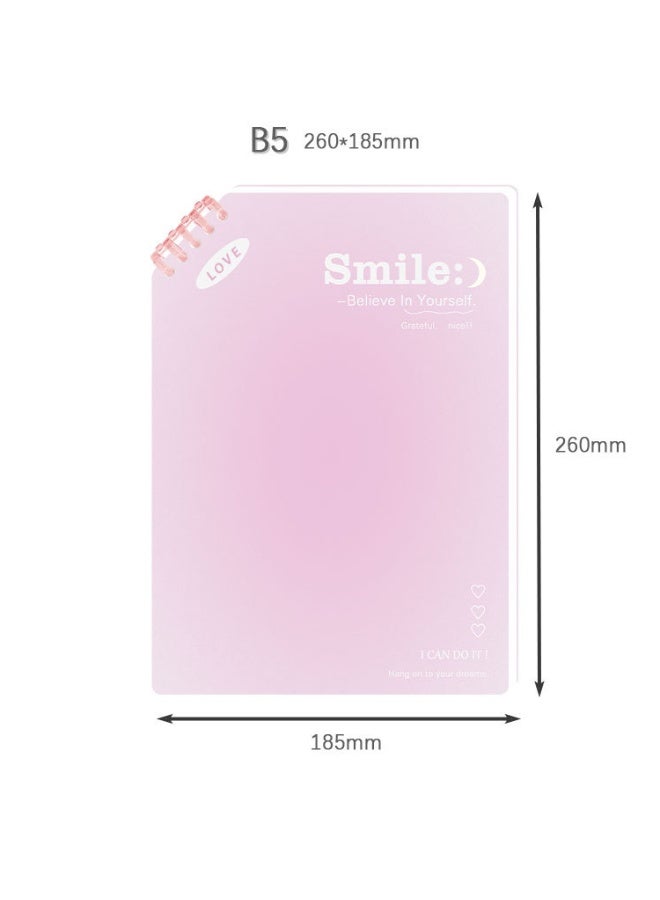 نيمبوت دفاتر حلزونية B5، غلاف بلاستيكي مقاوم للماء، دفاتر يوميات للكتابة، 9.8 × 6.9 بوصة، 60 ورقة/120 صفحة، دفتر ملاحظات واسع مسطر، دفاتر حلزونية مسطرة، مجموعة كبيرة للدراسة والعمل، لوازم العودة إلى المدرسة - Image 3