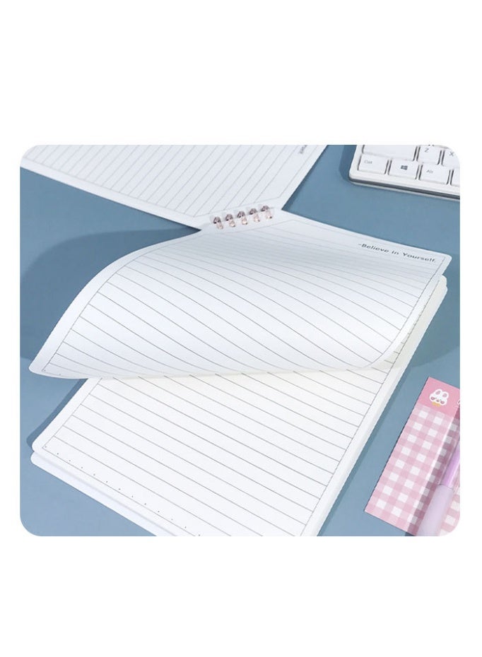 نيمبوت دفاتر حلزونية B5، غلاف بلاستيكي مقاوم للماء، دفاتر يوميات للكتابة، 9.8 × 6.9 بوصة، 60 ورقة/120 صفحة، دفتر ملاحظات واسع مسطر، دفاتر حلزونية مسطرة، مجموعة كبيرة للدراسة والعمل، لوازم العودة إلى المدرسة - Image 5