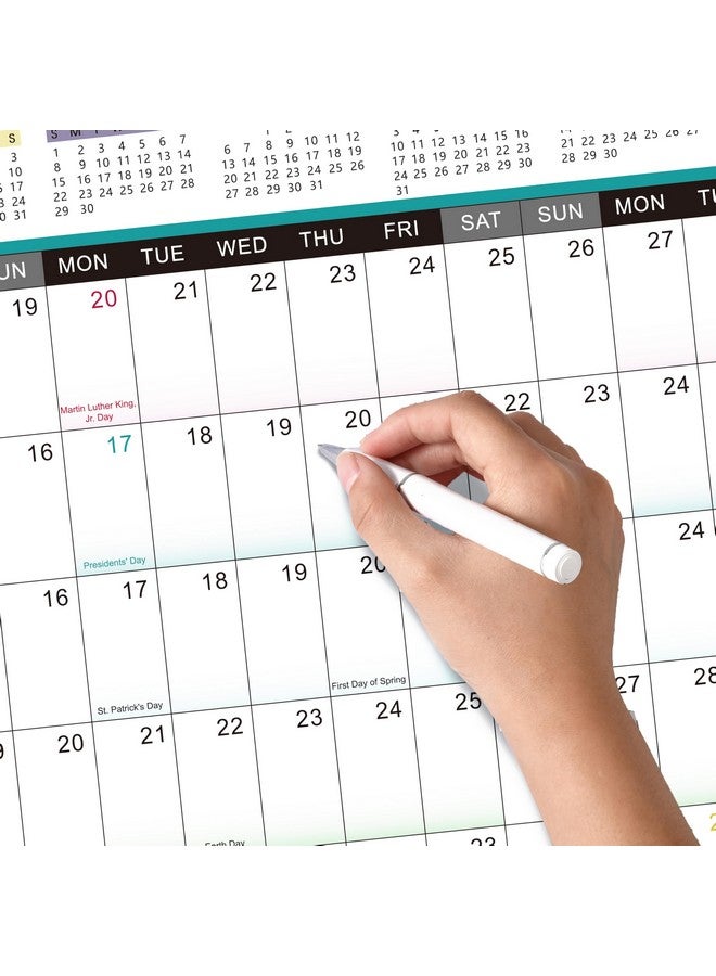 Artfan 2025 Yearly Wall Calendar - 2025 Wall Calendar, Jan. 2025 - Dec. 2025, Yearly Wall Calendar 2025 With Julian Dates, Thick Paper, Round Sticks, 34.9" X 23.1"(Open) - Colorful  - Image 4