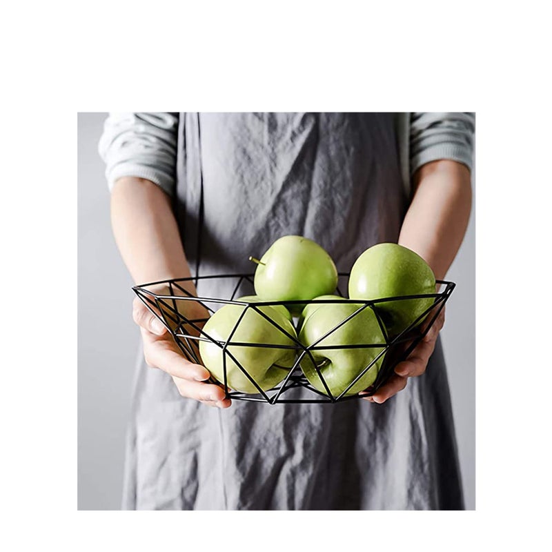 Metal Wire Fruit Bowl, 2 Pack Storage Baskets for Fruit, Vegetables, Snacks, Potpourris for Iron Fruit Storage Baskets for Kitchen Counter, Home Decor - Image 5