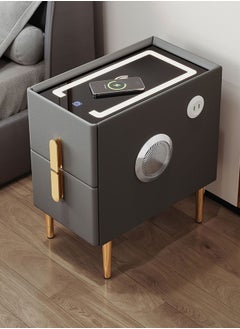 Smart bedside table rechargeable and multifunctional wireless Charging and BT speaker for bedroom