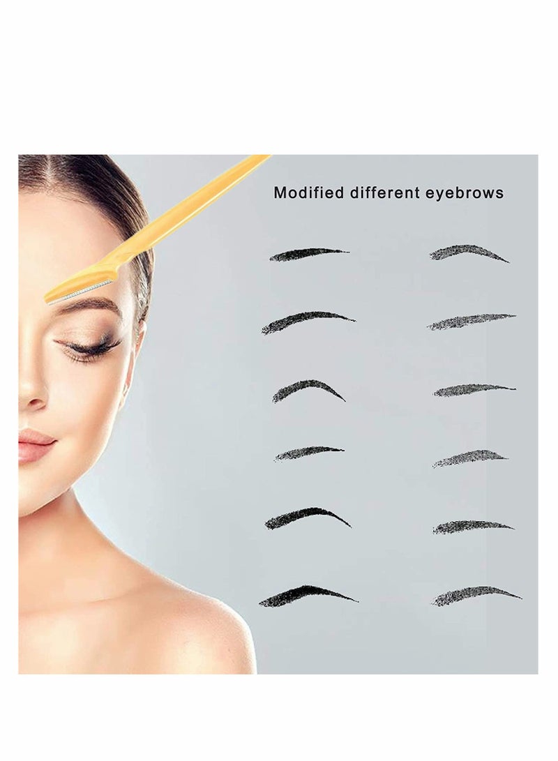 KASTWAVE Eyebrow Razors, 15pcs Eyebrow Razors,Eyebrow Razor and Face Razor for Women,Multipurpose Exfoliating Tool,Face Razor and Eyebrow Shaper For Women... - Image 5
