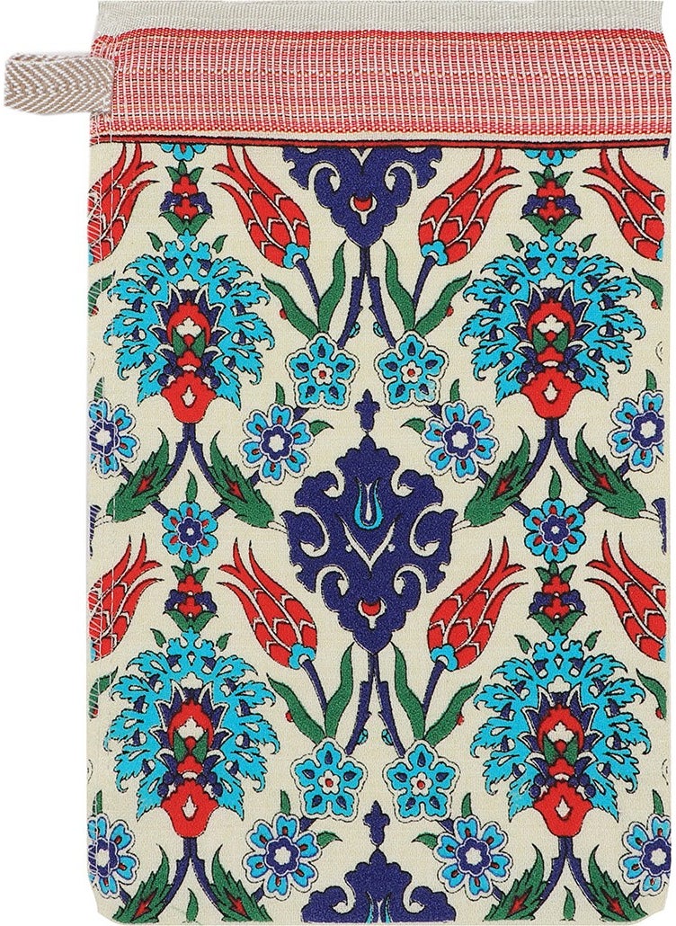 Bursa Silk Turquoise Red Printed Carnation Pattern Pouch - pzsku/Z7DFA5FA19B94D6E26520Z/45/_/1739948643/d291de60-477c-4ed5-bf0b-45cb0bb2f8b4