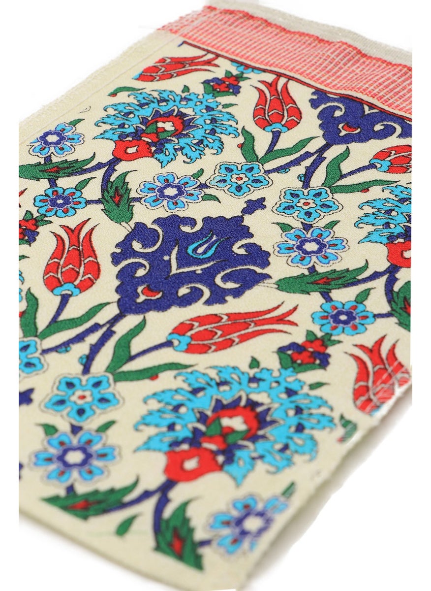 Bursa Silk Turquoise Red Printed Carnation Pattern Pouch - pzsku/Z7DFA5FA19B94D6E26520Z/45/_/1739948644/04e85ebf-df61-46f5-843e-ce52a38606ad