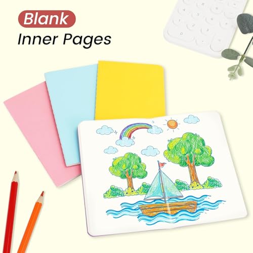 Oucaru 32PCS Mini Notebooks Bulk, 3.5" x 5.5", 16 Color, 60 Pages Blank Paper Small Pocket Notebook Set, Mini Journal Memo Notepads for Students, Traveler, School Office Supplies - Image 5