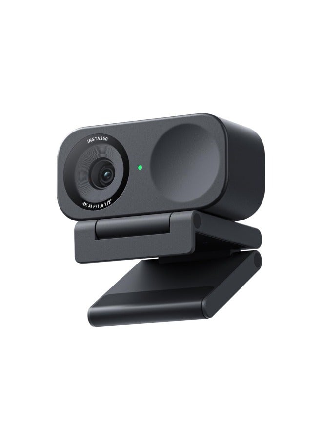 Insta360 LINK 2C | 4K Webcam, DSLR Quality, Noise Cancelling, Gesture Control, Auto Framing, True Focus, for On-Line Presentations, Conference, Streaming, Zoom, Teams Video Calls - Graphite Black Link 2C - Image 1