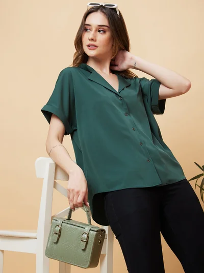 جلو باص Women Extended Sleeves Wrap Top