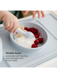 ezpz Mini Bowl - 100% Food Grade Silicone Suction Bowl with Built-in Placemat for Infants + Toddlers Promotes Baby Self-Feeding, Non-Slip, BPA Free, Dishwasher Safe, 237ml - 12 Months+ (Sage) - pzsku/Z7DFA7D26831E452179B1Z/45/_/1738305563/a5db194d-1553-4f50-bbca-b7ed5707c24b